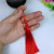 Factory Direct Sales 12cm Vertical Tassel Bag with Beads Home Textile Hanging Tassels Chinese Knot Hanging Beard
