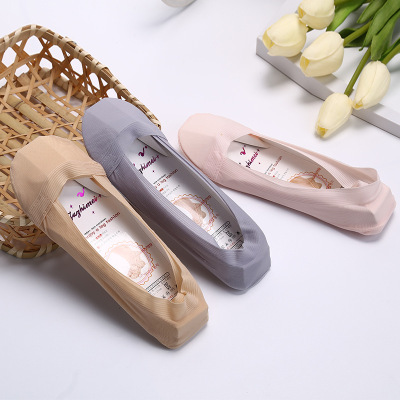 2020 Autumn New Korean Silk Boat Socks 360 Degrees One Circle Silicone Non-Slip Women's Socks Factory Direct Sales