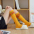 SocksCoral Fleece Calf Socks Women's Autumn Winter Japanese Thickened Thermal Home Wear Confinement Sleeping Socks Women's High Tube Long Socks