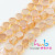 Glossy Flat round Middle Hole Micro Glass Bead Amber Gold Scattered Beads DIY Handmade Jewelry Accessories 6-10mm Crystal Beads
