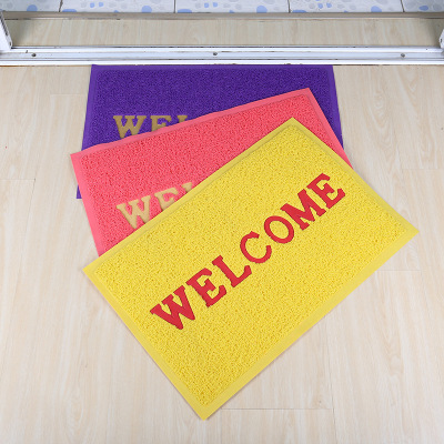 Shida Factory Wholesale Welcome Floor Mat Non-Slip Ash Removing Dirt Trap Doormat Foreign Trade Welcome Door Mat Wholesale