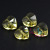 Wholesale Crystal Pendant 14mm Heart Pendant Medium Hole Pressed Crystal Crafts Korean Necklace Accessories