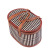 Factory Direct Sales Bamboo Oval Bamboo Basket Customizable Storage Basket Simple Storage Craft Basket Shopping Basket