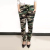 Autumn and Winter Women's plus-Sized plus-Sized Brushed Drawstring Camouflage Feet Velvet Padded Casual Pants