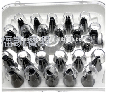 Hot Sale OEM Cake Decoration Piping Nozzles Sets Stainless Steel Pastry Piping Tip Sets With Box