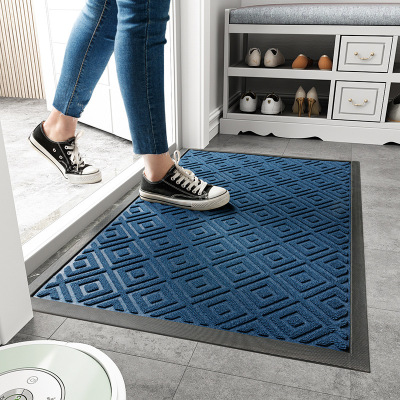 Shida Cross-Border Rubber Floor Mat Door Mat Non-Slip Wear-Resistant Amazon Home Use and Commercial Use Polypropylene Dust Removal Foot Mat