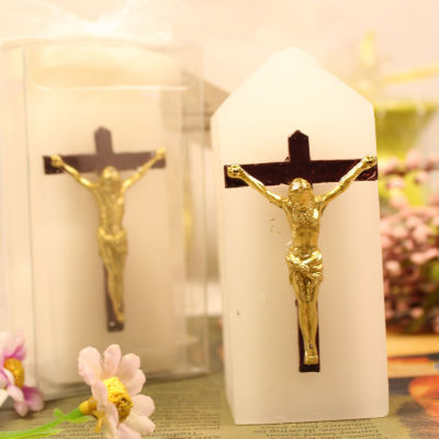 Cross Religious Candle Jesus Candle Catholic Candle Religious Candle Craft