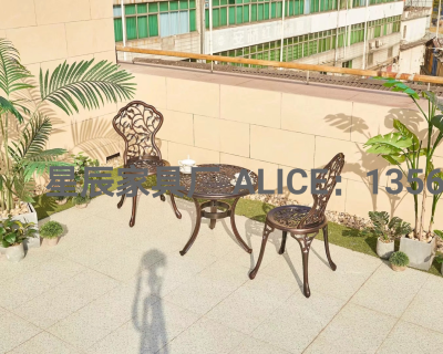 Outdoor Desk-Chair Garden Table and Chair Cast Aluminum Table and Chair Luxury Table and Chair High-End Table and Chair Villa Table and Chair Hollow Table and Chair