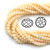 Imitation Natural Crystal Hollow Bead Wholesale 4*6 Flat Beads about 100 Pcs/Strip DIY Handmade Beaded Crystal Loose Beads