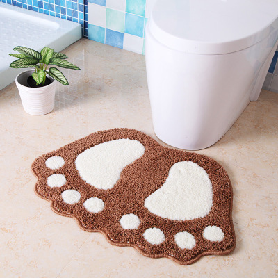 Bathroom Bathroom Absorbent Non-Slip Floor Mat Toilet Doormat Cute Foot Mat Carpet for Cross-Border Delivery