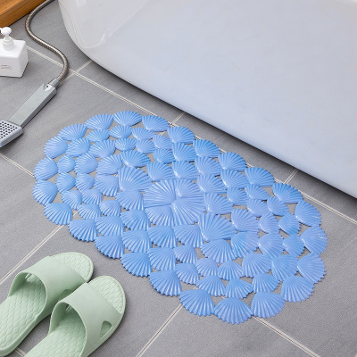 PVC Bathroom Mat Shell Bath Massage Foot Mat Bath Tub Plastic Mat with Suction Cup Wholesale and Retail
