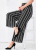 New &#128293; Popular Beauty Stripe Wide-Leg Pants Large Size Casual Korean Style Slimming Skort