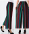New &#128293; Popular Beauty Stripe Wide-Leg Pants Large Size Casual Korean Style Slimming Skort