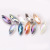 New Horse Eye Crystal Beads 10 * 30mm Plating Color Glass Cut Horizontal Hole Beads Antiquity Hair Clasp Materials Accessories