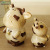 European and American Decoration Cow Coin Bank Ceramic Crafts Exquisite Decoration Brand New Invention Product Animal Ceramic Three-Piece Set