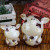 European and American Decoration Cow Coin Bank Ceramic Crafts Exquisite Decoration Brand New Invention Product Animal Ceramic Three-Piece Set