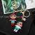 PVC Keychain BTS Bullet-Proof Youth League Keychain Cartoon Epoxy Keychain Men's and Women's Bag Ornaments