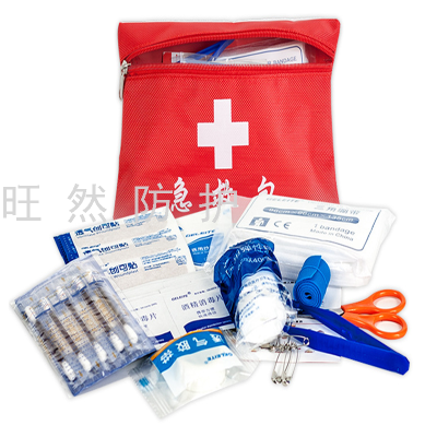 13-Piece Set Medicine Bag Car Portable Family Emergency Kit Outdoor First Aid Package Set Chinese and English Version