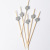 100 Pcs/Package Stick Bamboo Fruit Toothpick Plug Creative Cute Art Chicken Tail Wine Label Sushi Dessert Wine Label