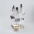 360 ° Rotating Cosmetic Case Desktop Storage Rack Skin Care Products Storage Rack round Plastic Cosmetic Storage Box