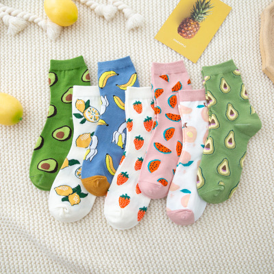 Women's Mid-Calf Socks Ins Fashionable Summer Thin Pile Socks Spring and Autumn Candy Color Pure Cotton Korean Japanese Style Internet Celebrity Long Socks