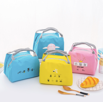 New Portable Small Lunch Box Bag Outdoor Thickened Winter Warm Insulated Bag Cartoon Cute Pet Lunch Bag