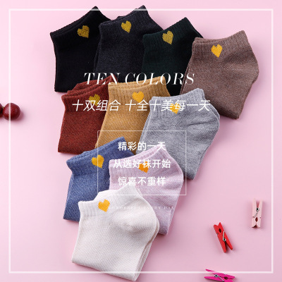 New Socks Women's Thin Summer Ankle Socks Sports Cotton Socks Breathable Sweat-Absorbent Spring and Autumn Solid Color Casual Bear Socks Short Socks