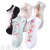 Spring and Summer Crystasilk Sock Fresh Personality Cotton Base Spun Glass Ice Silk Low-Cut Women's Socks Candy Color Factory Wholesale