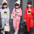 Children's Suit Spring and Autumn Children's Clothing Boys and Girls Long Sleeve Brushed Hoody Two-Piece Korean Style, Foreign Trade Domestic Sales