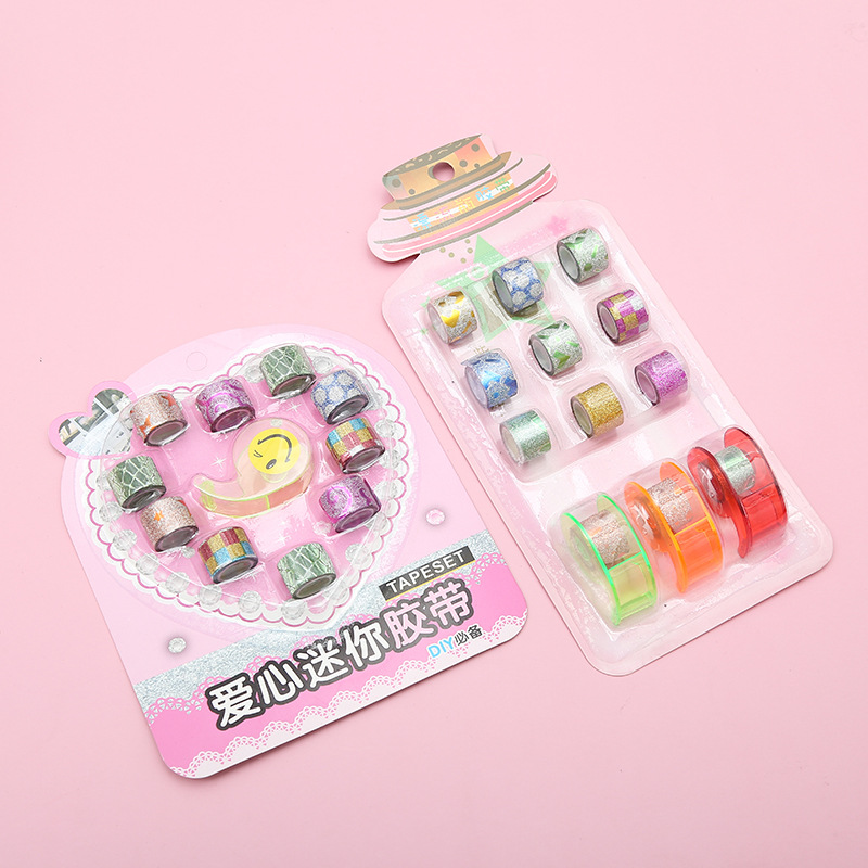 儿童贴纸 手工课学习装饰胶带 可爱风办公胶带厂家批发