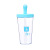 Qiaofeng Creative Plastic Water Cup Student Cute Straw Cup Fresh Simple Men and Women Sports Drop-Resistant Portable Large Cup