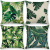 2021 New Ins Green Plant Digital Printed Pillowcase Customized Cushion Cover