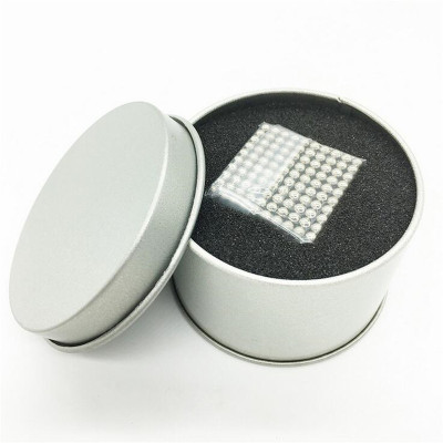 Bright Silver 5mm 1000 Barker Ball Decompression Rubik's Cube Factory Spot Wholesale Retail DIY Magnetic Ball