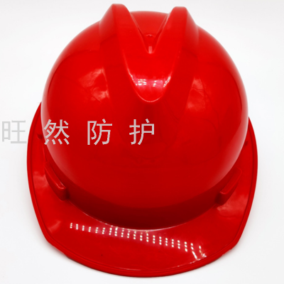 Sales Construction Site Helmet V-Type PE Construction Helmet Anti-Smashing Engineering Construction Helmet Printable