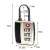 US Customs TSA Combination Lock Gym Password Lock Zinc Alloy Travel Lock Pull Rod Luggage Lock