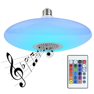 Music light, Bluetooth music light, frisbee design, 36W 48W 60W sizes optional, with controller