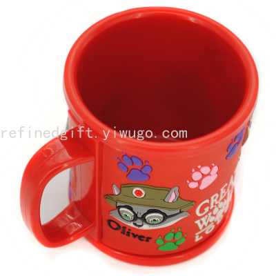 Cartoon PVC Soft Rubber Mug All Kinds of Environmental Protection Rubber Cup Factory Customization