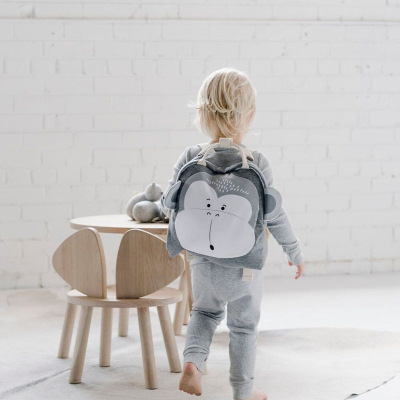 INS Nordic Style Cartoon Animal Printing Children's Schoolbag Toy Storage Bag Children's Room Decoration One-Piece Delivery