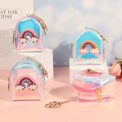 New Cartoon Cute Animal Head Promotional Gift Coin Purse Creative PU Leather Keychain Wallet Storage Bag