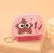 New Cartoon Cute Animal Head Promotional Gift Coin Purse Creative PU Leather Keychain Wallet Storage Bag