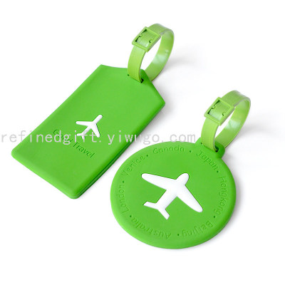 Luggage Tag Creative Aircraft Consignment Label Boarding Listing Cute Suitcase Tag Japanese Personalized Cartoon Pendant