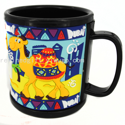PVC Soft Rubber Mug All Kinds of Environmentally Friendly Rubber Cups Cartoon Cup Customized by Manufacturers