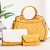 Spring New Elegant Big Bag Hollowed Fashion Handbag Shoulder Messenger Bag Women's Bag Three-Piece Set Wholesale