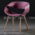 Nordic Chair Backrest Cosmetic Chair Plastic Home Dining Chair Modern Minimalist Lazy Internet Celebrity Household Restaurant Ins Style