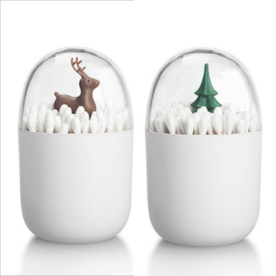 Rabbit Shape Toothpick Storage Box Cotton Puff Cotton Box Cactus Toothpick Box Elk Cotton Box