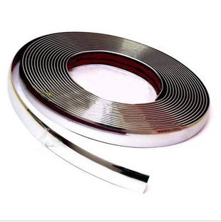 22mm Automobile Decorating Strip Car Window Chrome Plated Strip Car Body Anti-Collision Anti-Scratch Strip Interior Bright Strip Door Edging Strip