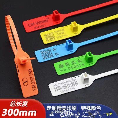 Lead Seal Disposable Anti-Counterfeiting Plastic Seal Express Clothes Shoes Bag Anti-Adjustment Bag Buckle Seal Sign Strap Sealed Lock