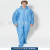 Disposable Non-Woven Fabric Coverall Hooded Foot Protective Clothing Spray Paint Dustproof Overalls