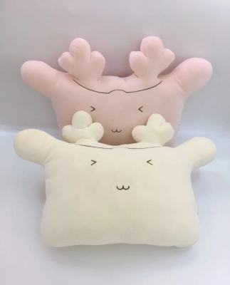 Factory Direct Sales Foreign Trade Deer Square Pillow Gift Plush Toy Cushion Pillow to Picture Sample Customization