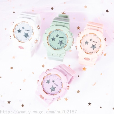 New Creative Little Fairy Electronic Sports Watch Student Series Multifunctional Watch